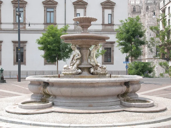 Piermarini Fountain, Milan — Stock Photo, Image