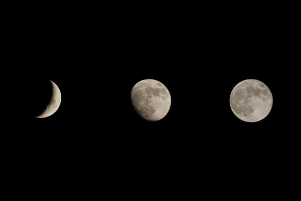 月球相 — 图库照片