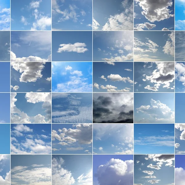 stock image Blue sky collage