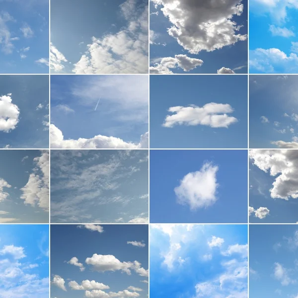 stock image Blue sky collage