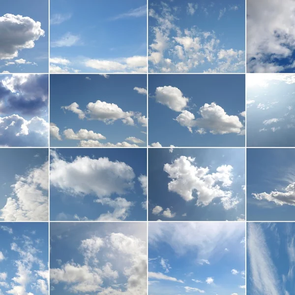 stock image Blue sky collage