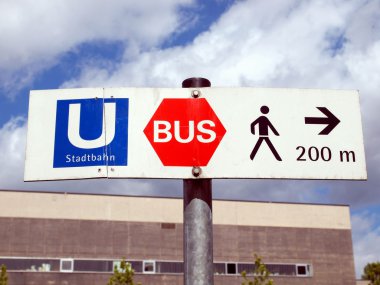 Ubahn sign clipart