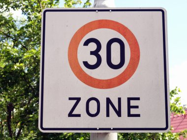 Speed limit sign clipart