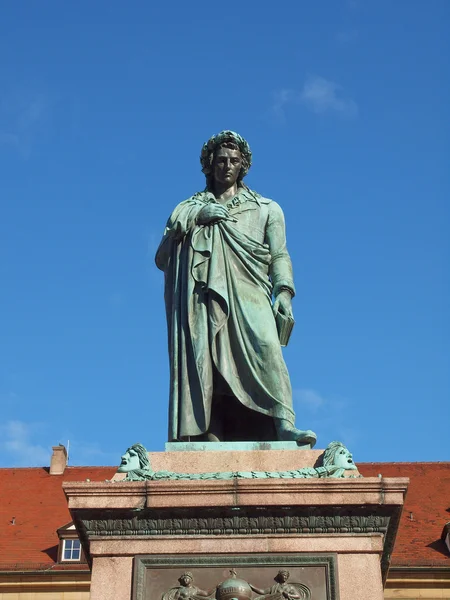 Statua di Schiller, Stoccarda — Foto Stock
