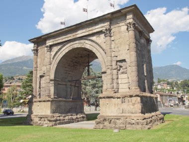 Arch of August Aosta clipart
