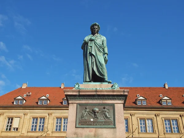 Schiller-Statue, Stuttgart — Stockfoto