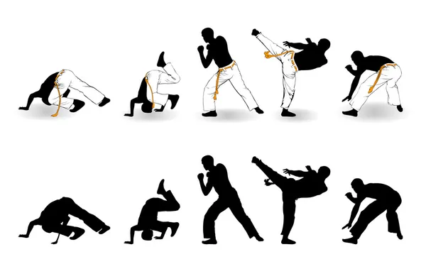 Capoeira — Vetor de Stock