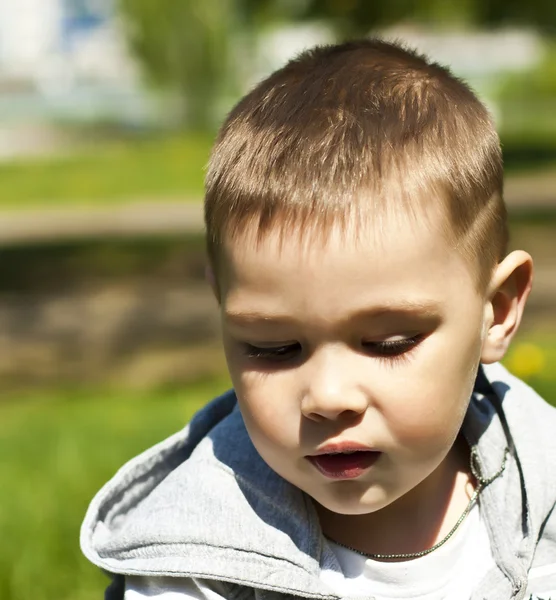 Little beautiful kid outdoor — Stock Photo, Image
