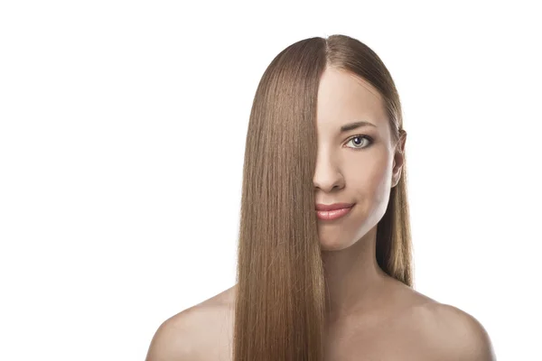 Zdravé dlouhé vlasy — Stock fotografie