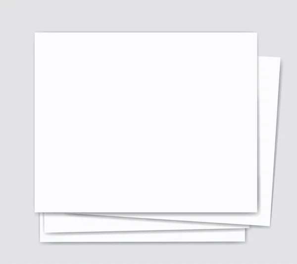 Blank paper and silver background vector illustration — Stock Vector