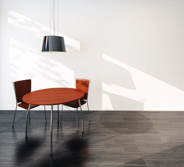 Moderne interieur tafel en stoelen — Stockfoto