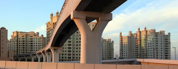 stock image Monorail on Palm Jumeirah, Dubai, UAE