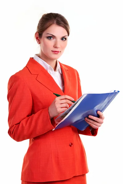 Portrait of a caucasian business woman — Stock Photo, Image