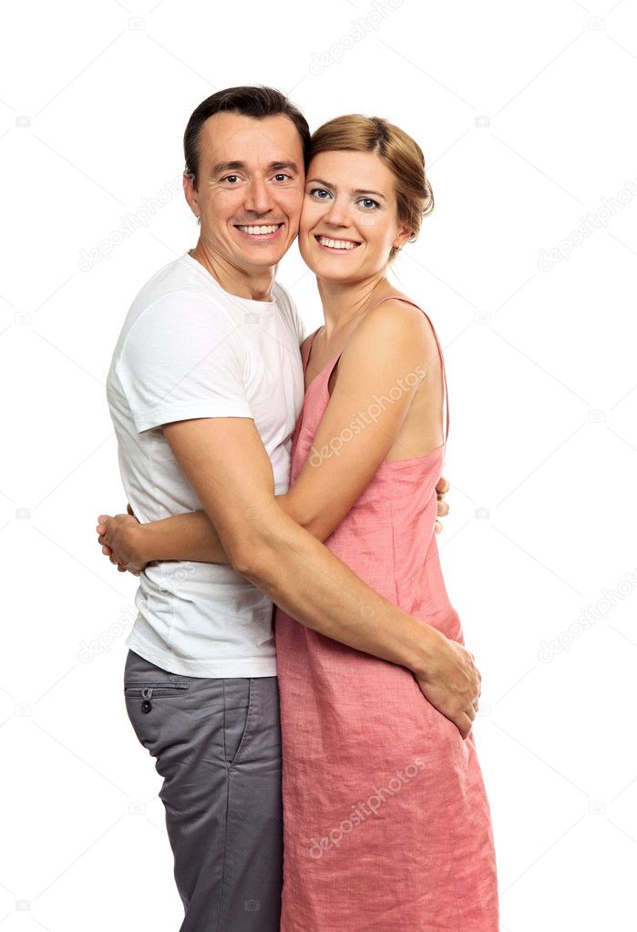 Portrait of an attractive young couple looking at the camera