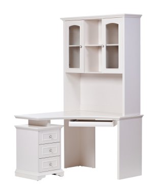 Workstation over white, with clipping path clipart