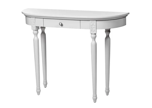 Elegantní stolek izolované přes bílý, s ořezovou cestou — Stock fotografie