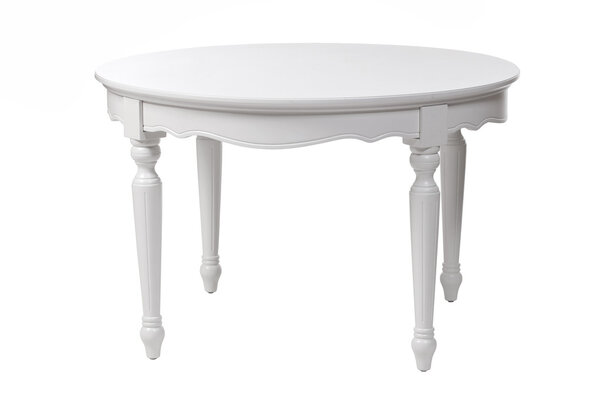 Белый стол Элеганта, с дорожкой для стрижки

