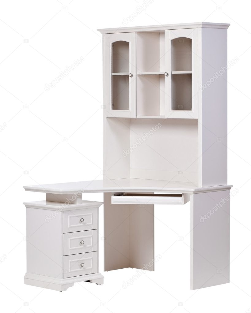 Workstation over white, with clipping path