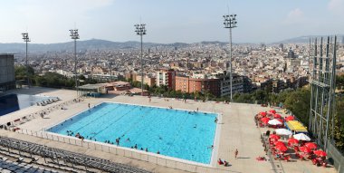 olimpik yüzme havuzu Barcelona, İspanya