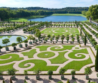 L'Orangerie garden in Versailles clipart