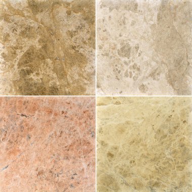 Four different marble texture. (high.res.) clipart