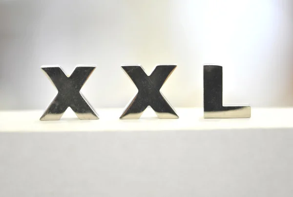 stock image Xxl sign (metal)