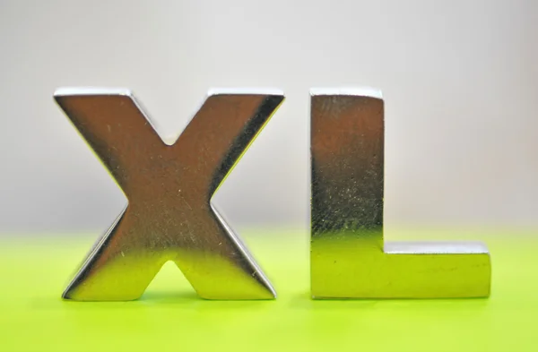 stock image Xxl sign (metal)