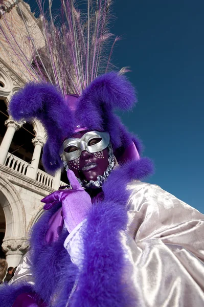 Venice, Olaszország - február 16: azonosítatlan személy velencei mas — Stock Fotó