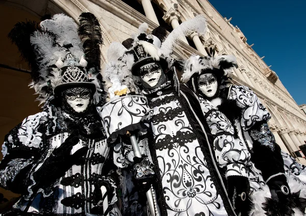 stock image VENICE, ITALY - FEBRUARY 26: Unidentified in Venetian mas