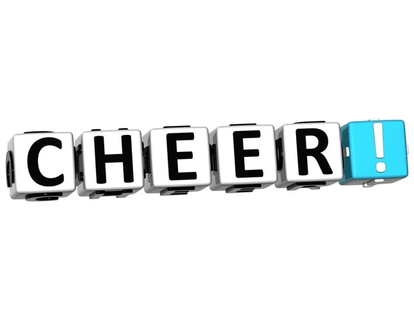 3D Cheer Crossword — Stock Photo, Image
