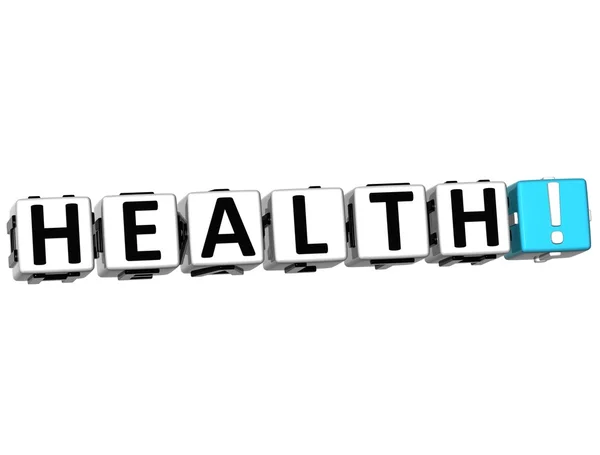 3D Health Crossword — Stock Photo, Image