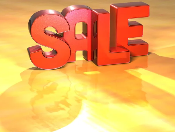 Word Sale on yellow background — Stock Photo, Image