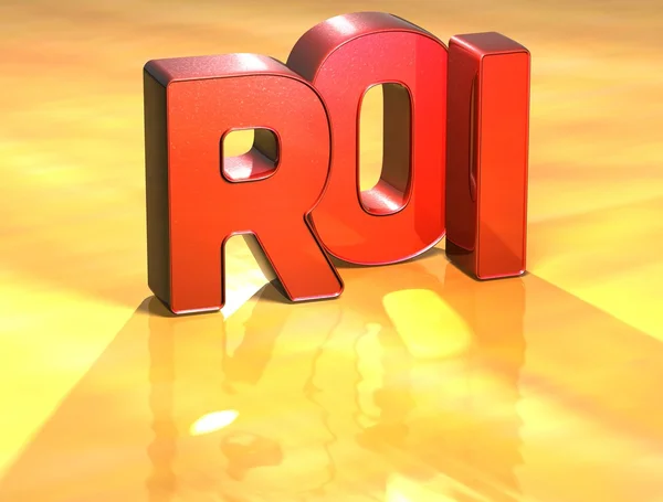 Word Roi on yellow background — Stock Photo, Image
