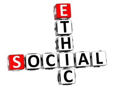 3D Social Ethic Crossword clipart