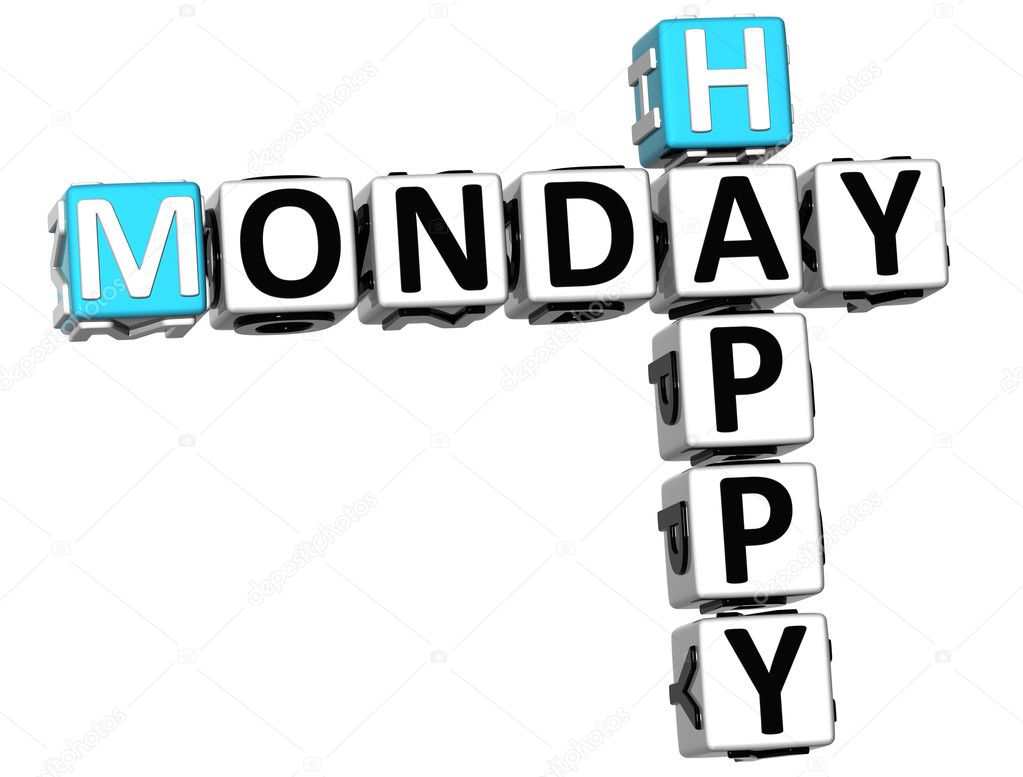 3D Happy Monday Crossword