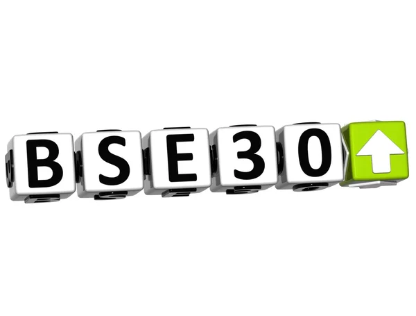 3D BSE30 Button Click Here Block Text — Stock Photo, Image