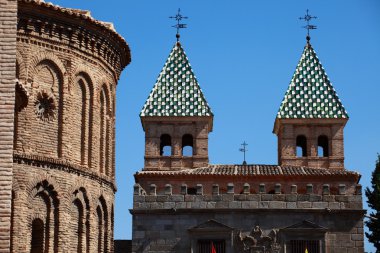 İspanya. Ortaçağ şehri Toledo görünümü.