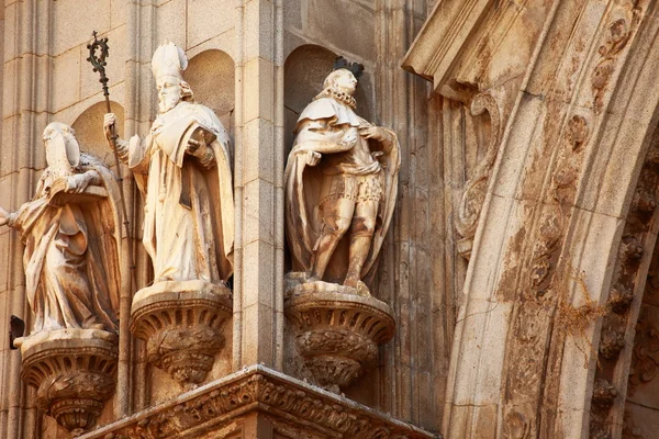 stock image Statue of the Cathedral of Toledo, Spain