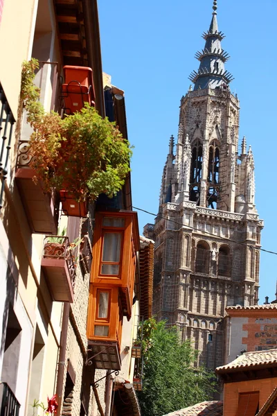 Heykel katedralin Toledo, İspanya — Stok fotoğraf