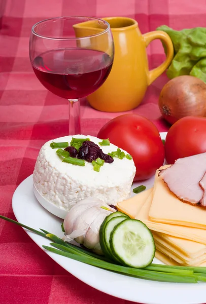 stock image Polish cheese twarog