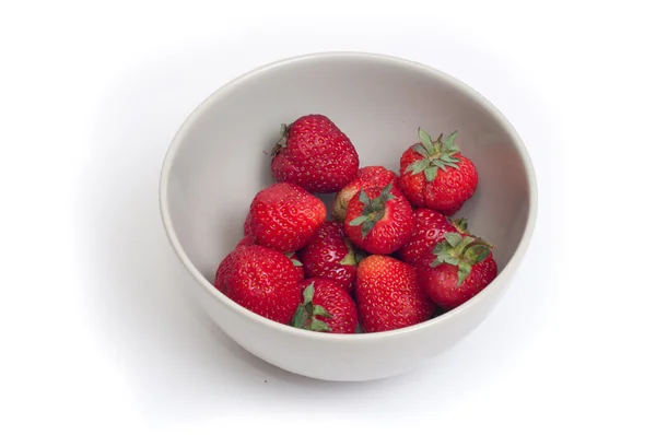 stock image Plate with strawberries