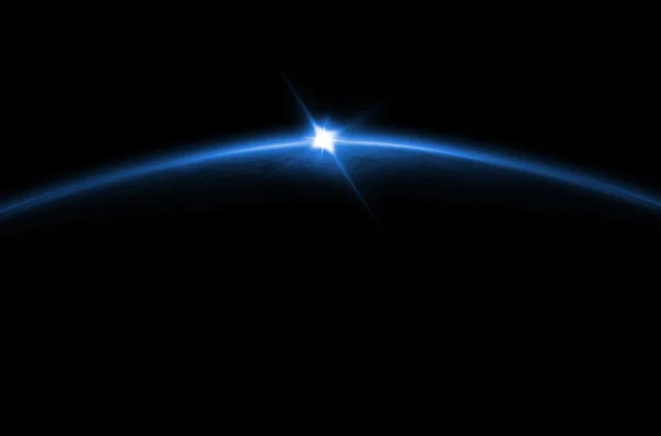 Затемнення синьо - місячним sunrise — стокове фото