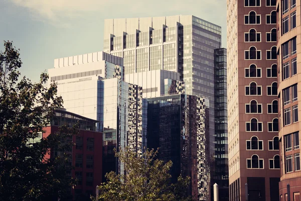 Nowoczesnych budynków w centrum Bostonu — Zdjęcie stockowe