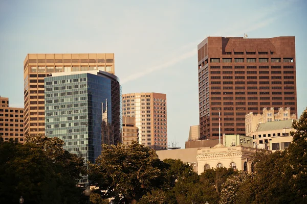 Moderne velenen van de binnenstad van boston — Stockfoto