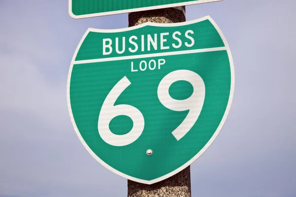Señal de autopista 69 — Foto de Stock