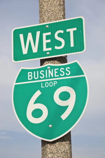 69 公路标志 — 图库照片