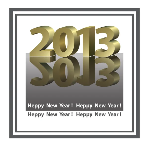 Nuovo anno Card — Vettoriale Stock