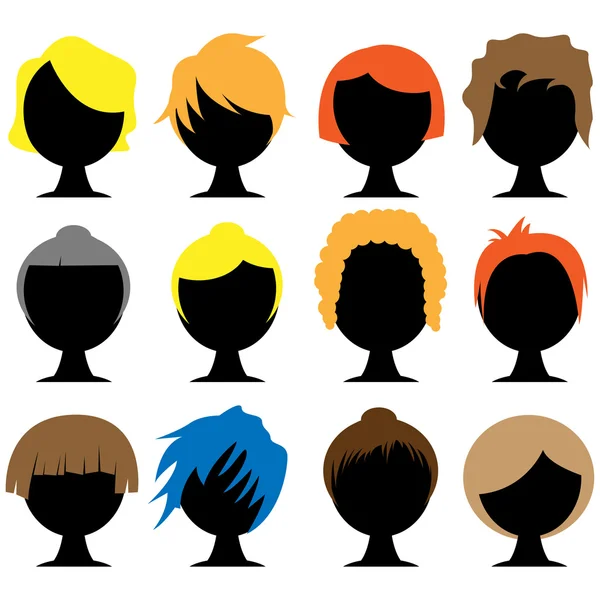Vlasy styly — Stockový vektor