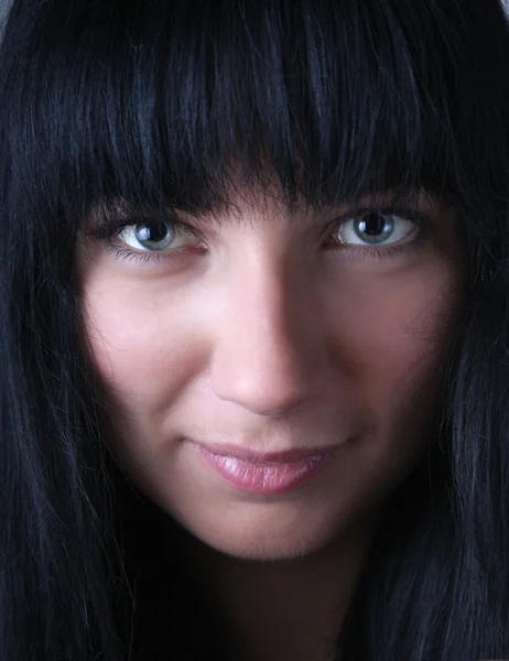Close up retrato de jovem mulher — Fotografia de Stock
