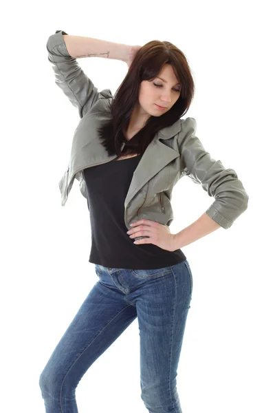 Trendy woman posing — Stock Photo, Image